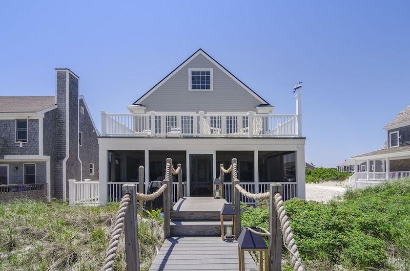 Beachfront Porch with Weathered Gray Wood