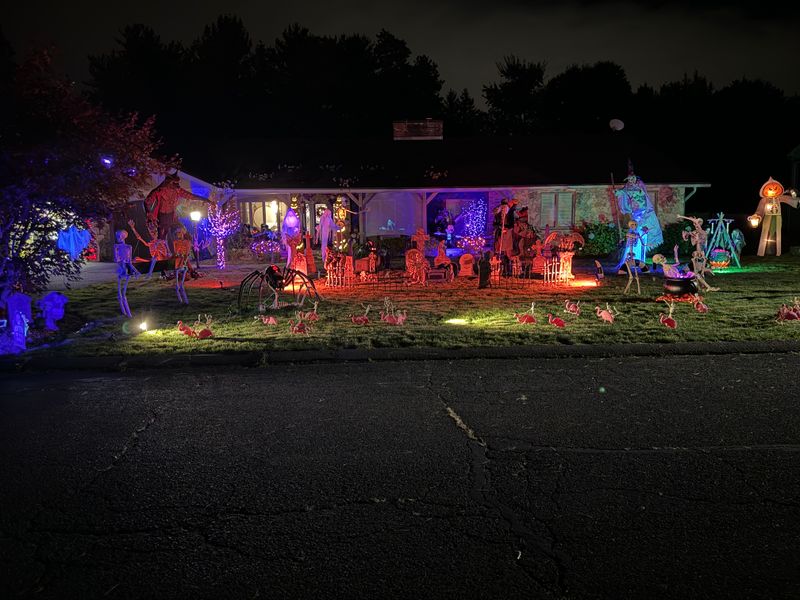Massachusetts Celebrates With 19 Magical Halloween Displays Neighbors Love - Decor Hint Witch's Crash Landing