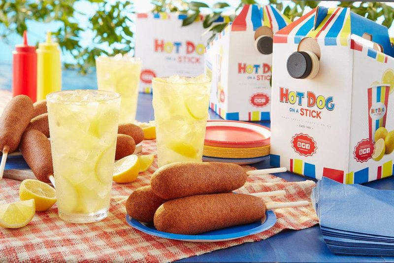 The Famous Lemonade And Corn Dog Combo