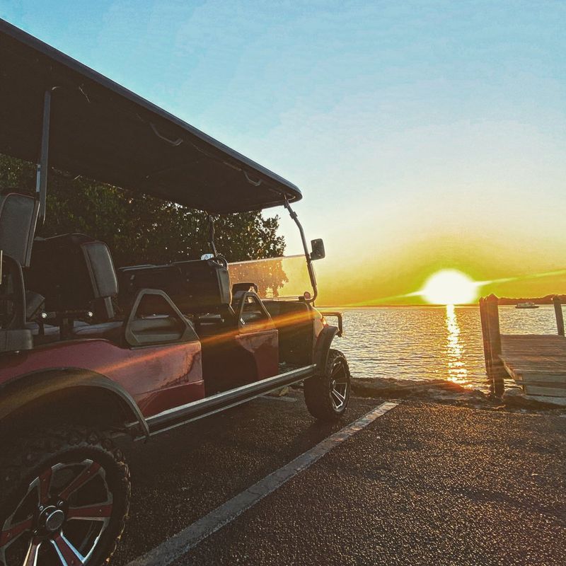 The Small Georgia Beach Town Where Golf Carts Rule The Roads - Decor Hint Sunset Cart Parades Happen Weekly