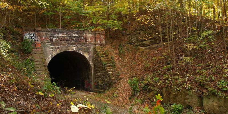 14 Secret Ohio Attractions That Mix Local Lore Hidden Beauty And A Touch Of The Paranormal - Decor Hint Moonville Tunnel in McArthur