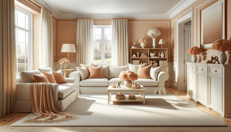 10 New Hampshire Living Room Colors Bringing Fresh Energy To Homes - Decor Hint Sunset Peach
