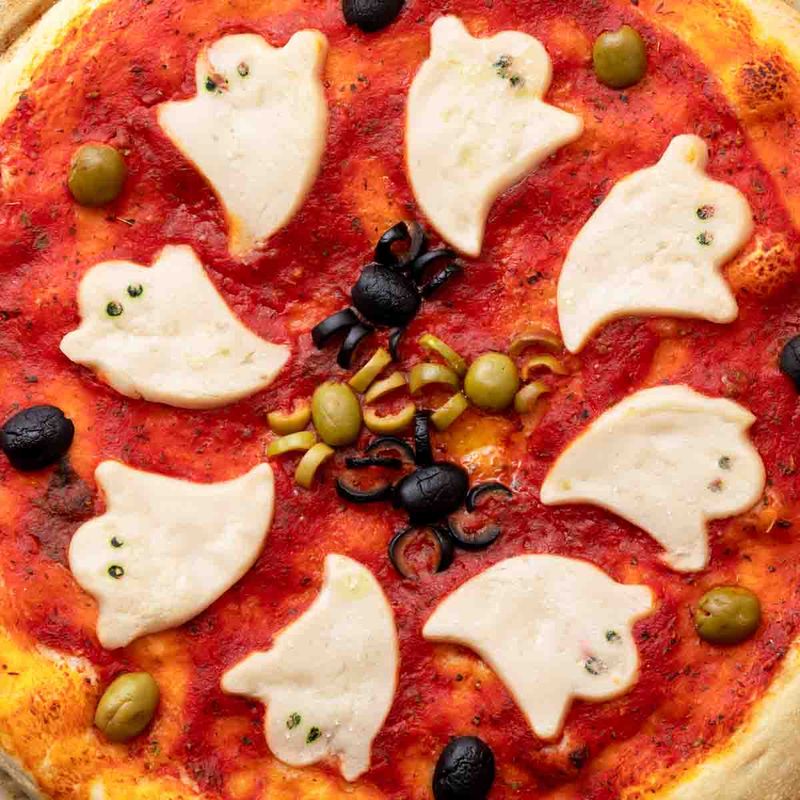 Spooky Mozzarella Ghosts 