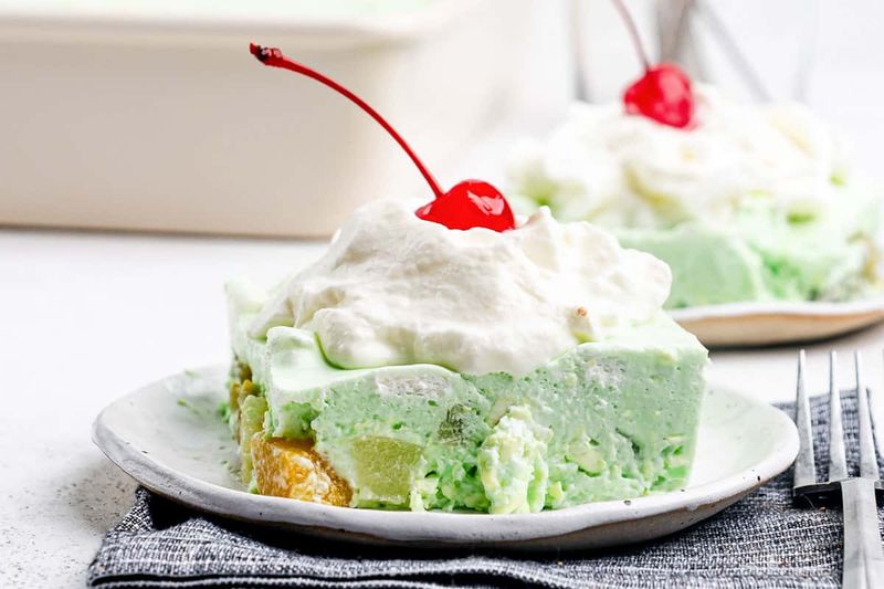 Lime Jello Cottage Cheese Surprise