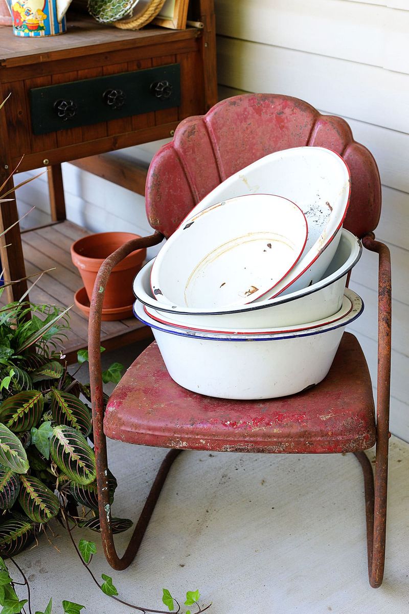 Vintage Enamelware From Indiana Hardware Stores