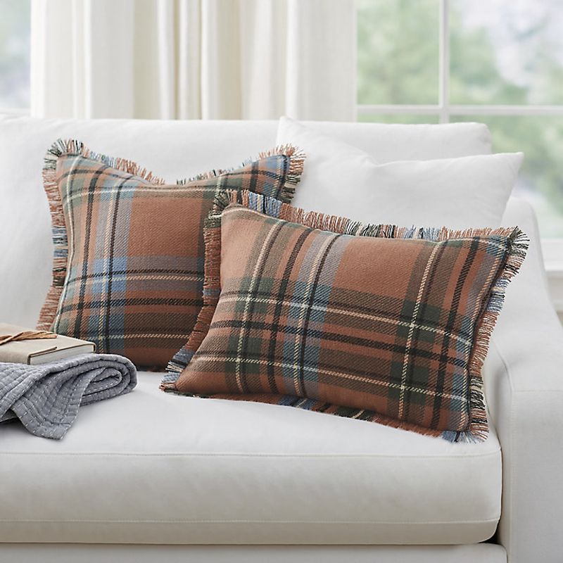 Autumn Home Decoration Ideas For Homes In New York - Decor Hint Plaid Patterns on Pillows and Textiles