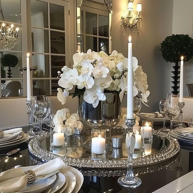 Candelabras And Polished Silver Accents