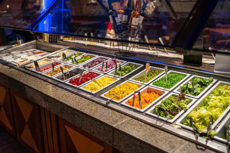 Best Buffets To Try In California And Las Vegas - Decor Hint Sizzler's Endless Salad Bar