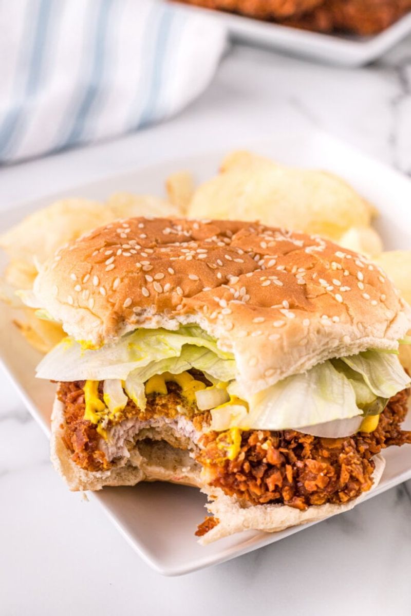 These Arizona Pork Tenderloin Sandwiches Are So Big, The Bun Doesn't Stand A Chance - Decor Hint Jalapeño Cheddar Explosion