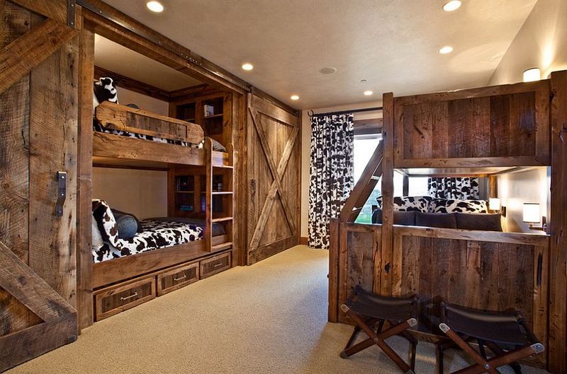 The Rustic Barn Doors In These Kansas Farmhouses That Transform Every Room Instantly - Decor Hint Z-Frame Barn Doors for Children's Bedrooms