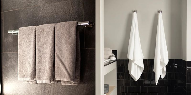 Arizona Experts Say These 10 Bathroom Storage Habits Are A No-Go - Decor Hint Hanging Wet Towels On Hooks Long-Term