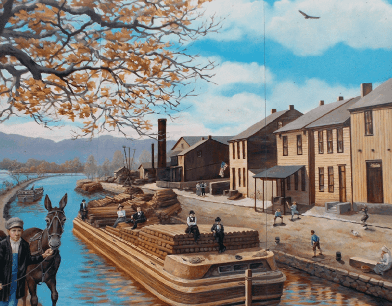 Pennsylvania Coastal Pieces Everyone Should See - Decor Hint Historic Canal Boat Illustrations