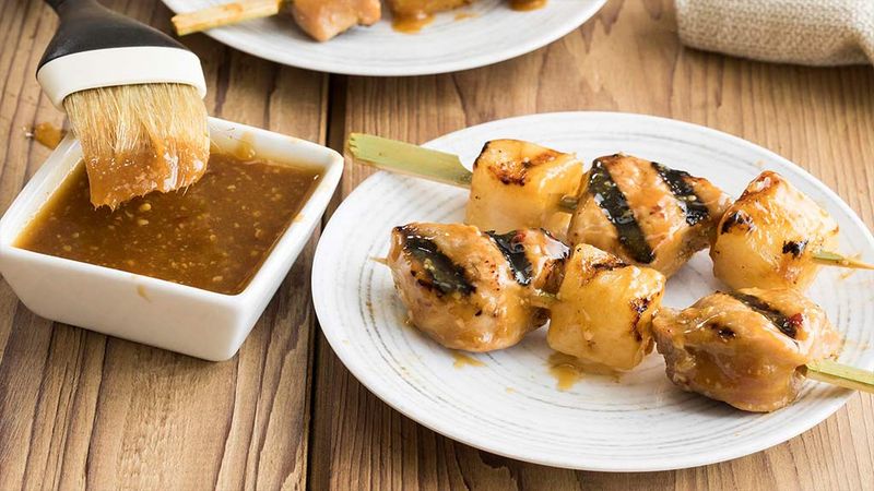 Asian Pear & Ginger Skewers