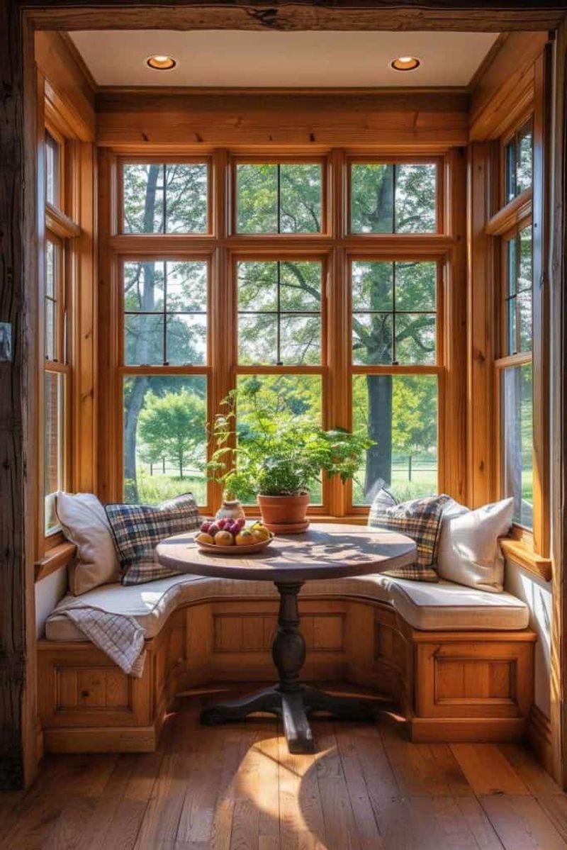 The Sunny Breakfast Nooks In Colorado Cabins Where Mornings Feel Extra Cozy - Decor Hint Round Table in Alcove