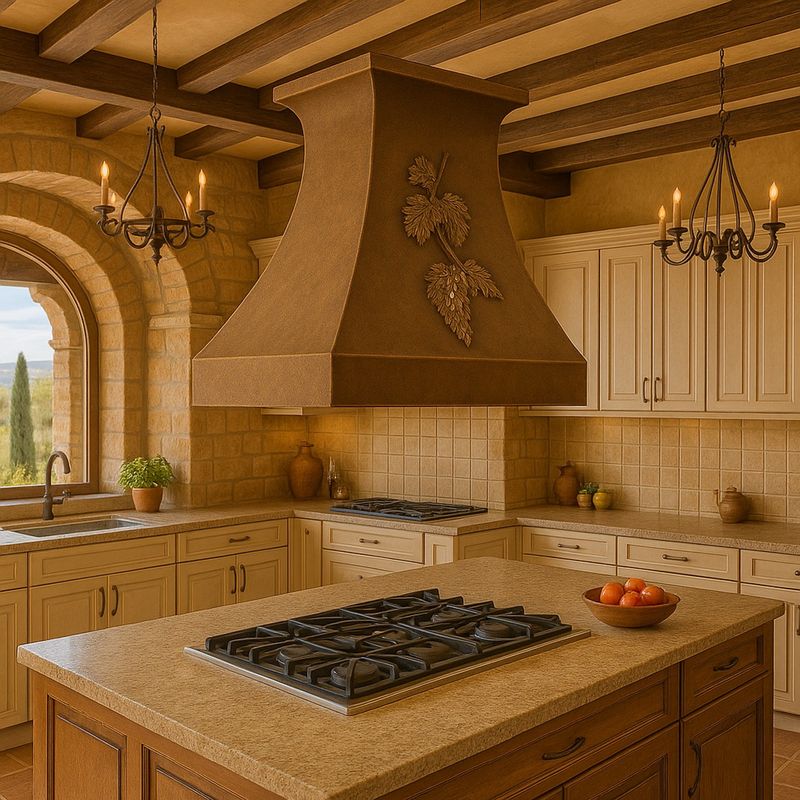 Tuscan-Inspired Kitchen Islands