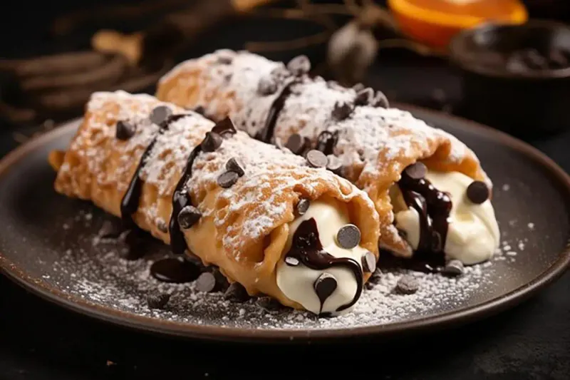 Modern Pastry's Ghostly Ganache Cannoli