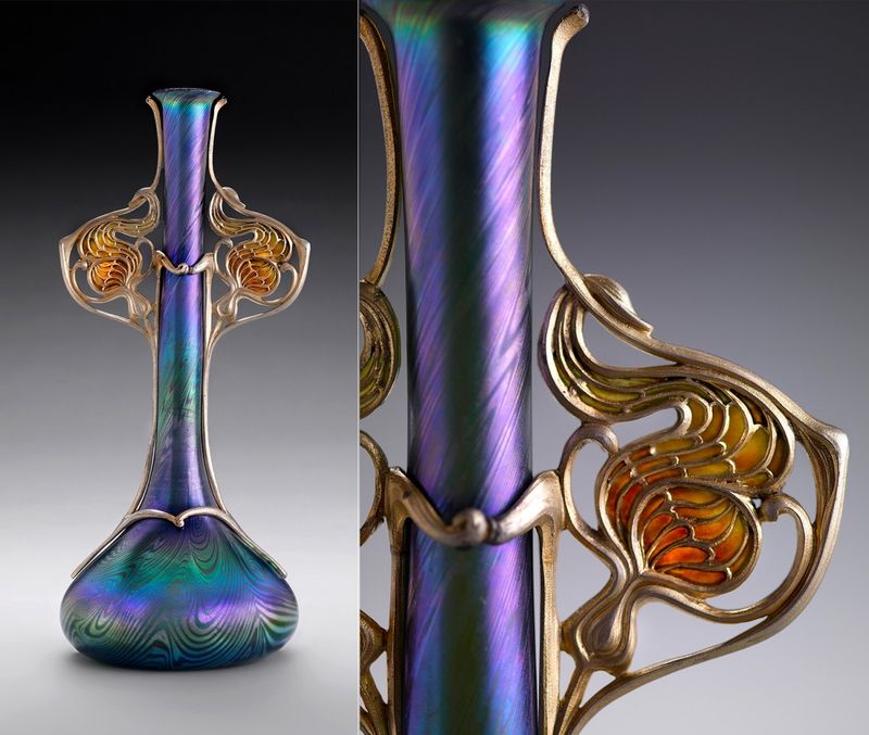 Art Nouveau Glass Vases