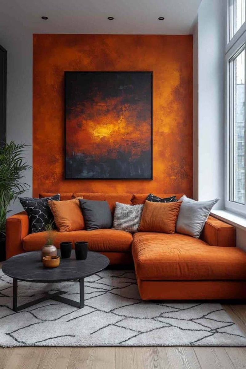 Statement Accent Walls in Bold Colors