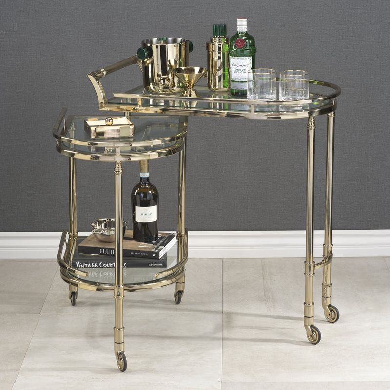 13 New York Furniture Trends Designers Swear You'll See Everywhere Again - Decor Hint Brass and Glass Bar Carts