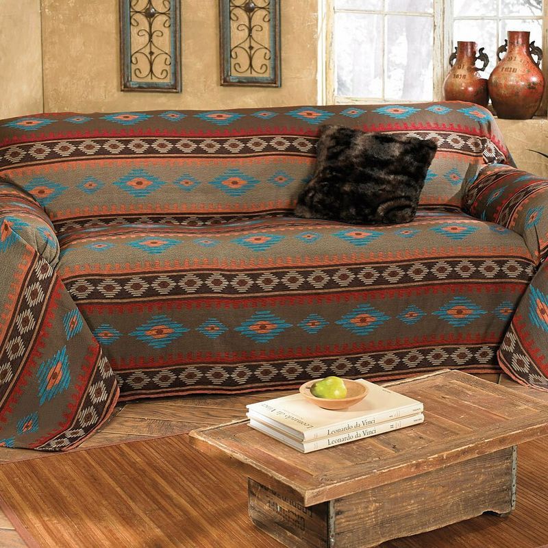 Tan with Southwestern Patterns