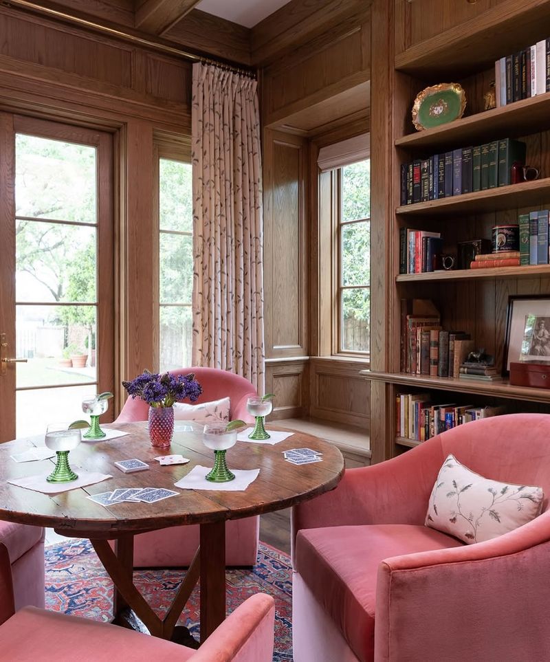 15 Living Oak Designs From Tierra's Texas That Showcase True Southern Sophistication - Decor Hint Oak Bookshelf Built-Ins with Panel Details