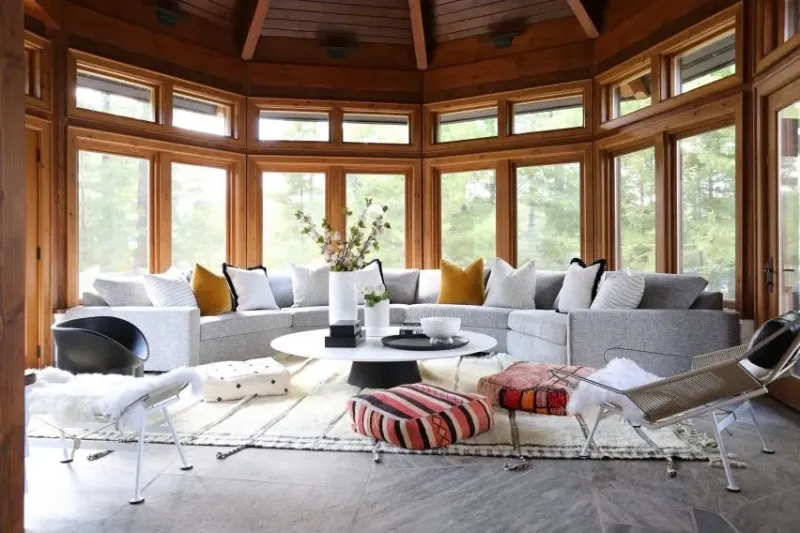 Textured Rugs And Throws To Warm Up Gray Interiors