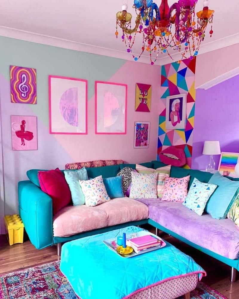 12 Louisiana Sofa Colors Falling Out Of Style This Year - Decor Hint Neon Blue
