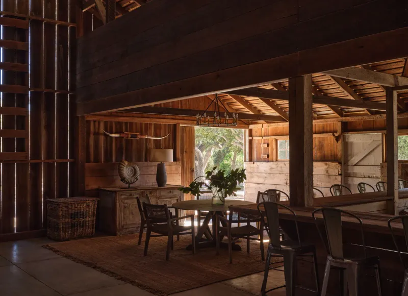 A Signature Blue Touch Defines This Wine Country Ranch In California - Decor Hint Barn, Clubhouse & Guest Cottages: Rustic Spaces With Character