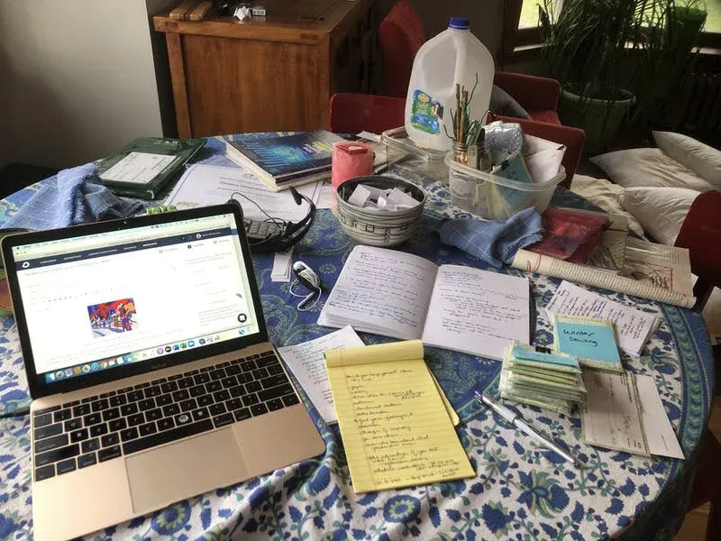 Work Laptops And Office Paperwork