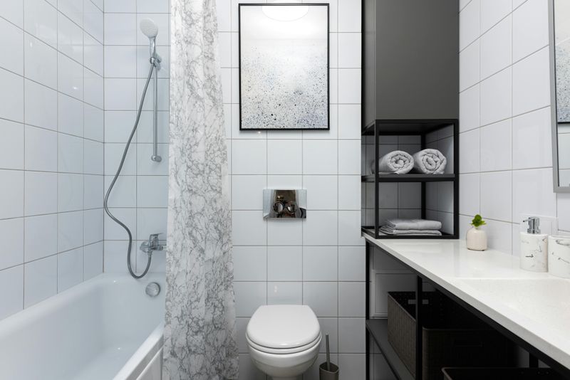 Open Towel And Storage Shelving