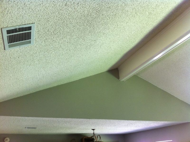 Popcorn Ceilings Left Untouched