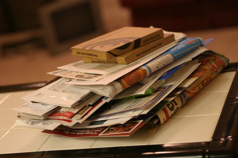 Stacks Of Unopened Mail