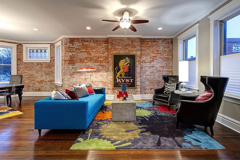 California Designers Say These 2010s Living Room Trends Need To Go - Decor Hint Faux Brick Wallpaper