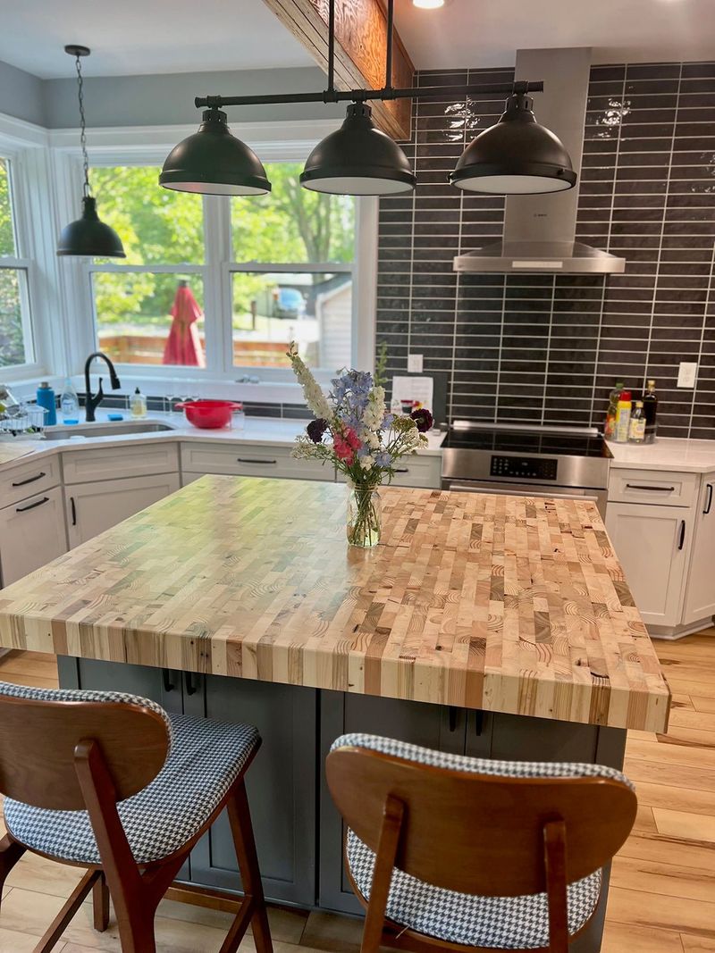 Farm Tables Across Michigan That Transform Kitchen Spaces - Decor Hint Butcher Block Style Tables from Eastern Michigan Makers