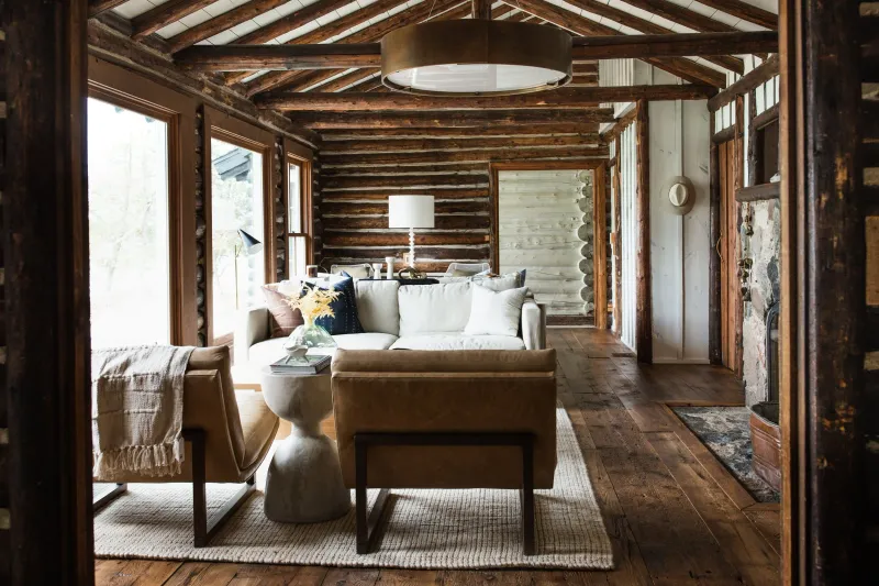 Michigan Lake House Bedrooms Perfect For Snuggling Up Lakeside - Decor Hint Rustic Log Cabin Retreat on Torch Lake