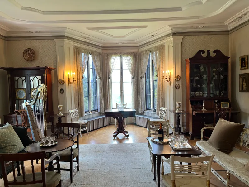 Inside The 45-Room Mansion In New York's Hudson Valley Once Owned By The Inventor Of Morse Code - Decor Hint The Drawing Room & Guest Reception