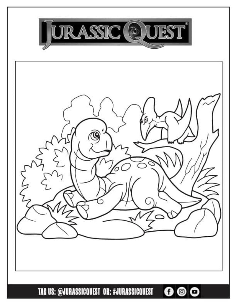 Enjoy the Dinosaur-Themed Crafts & Coloring Station