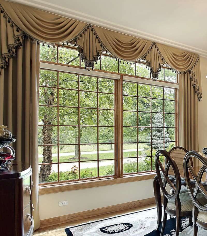 Heavy Drapes with Valances and Swags