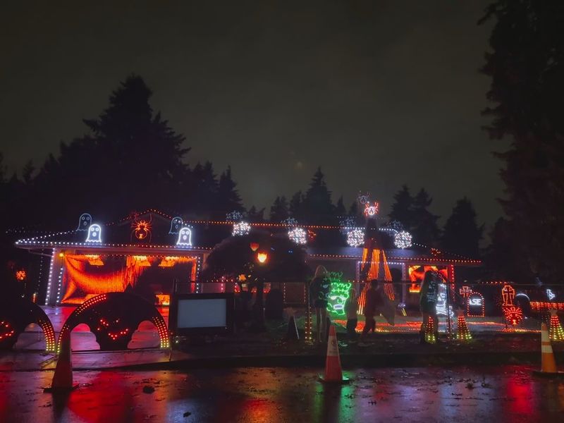 Oregon's 12 Most Creative Halloween Setups - Decor Hint Shilling Lights On Lark, Milwaukie