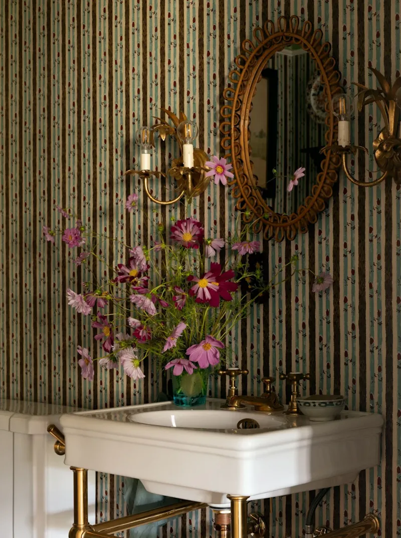New Colorado Home Built With The Soul Of A Century-Old Classic - Decor Hint Powder Room 2