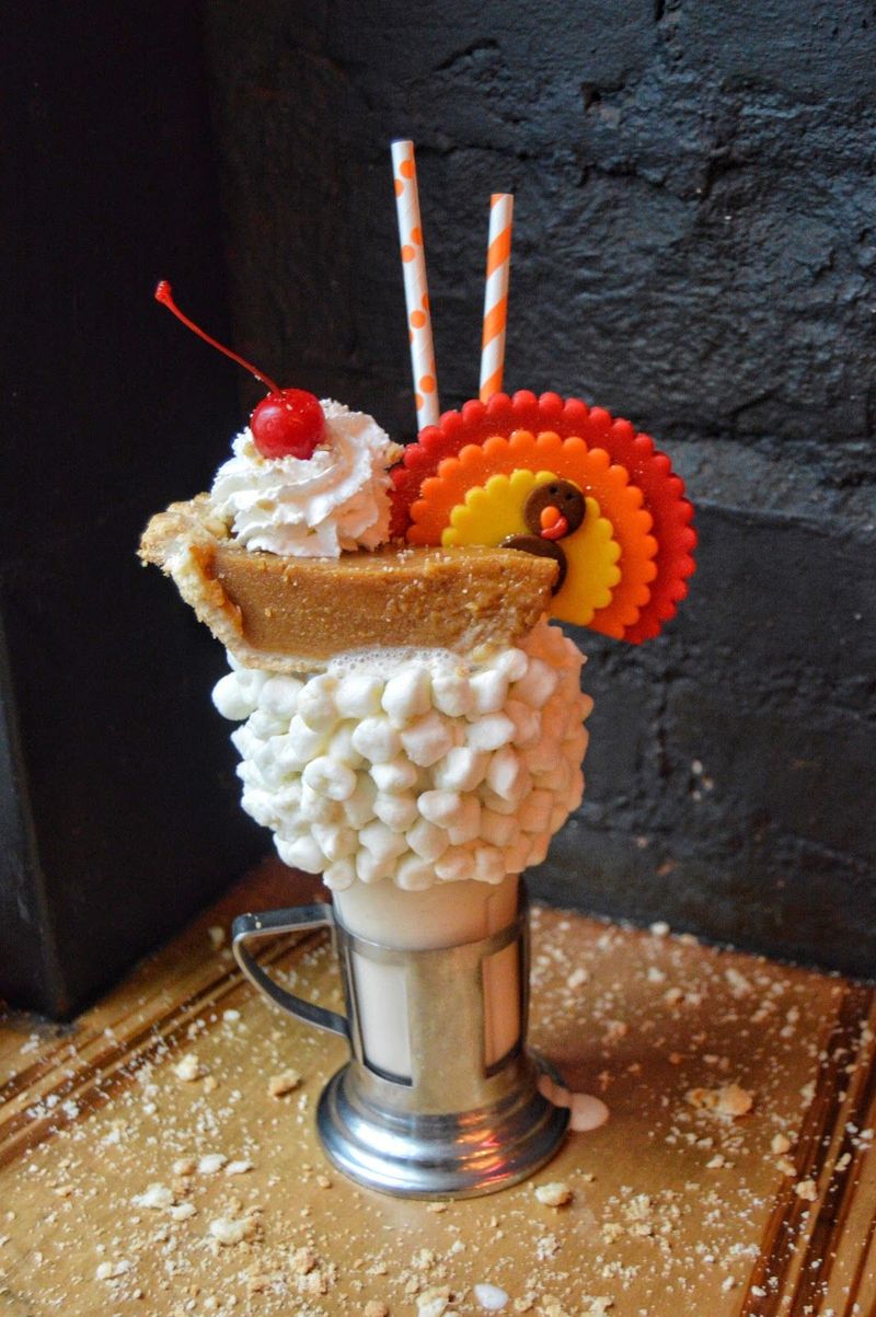 Pumpkin Treats Taking Over New York This Fall - Decor Hint Pumpkin Pie Milkshake at Black Tap Craft Burgers
