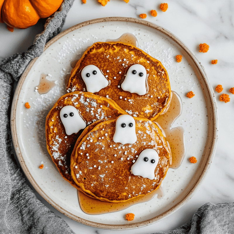 Marshmallow Ghost Pancake