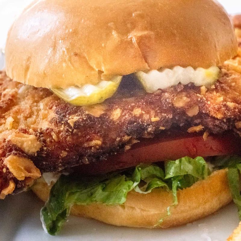 These Arizona Pork Tenderloin Sandwiches Are So Big, The Bun Doesn't Stand A Chance - Decor Hint Mushroom and Swiss Upgrade