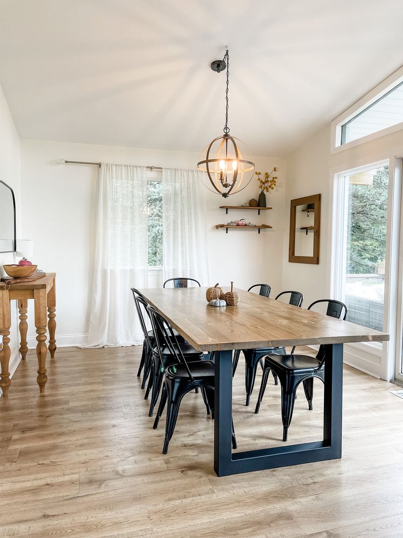 Farm Tables Across Michigan That Transform Kitchen Spaces - Decor Hint Industrial-Style Tables with Michigan Steel Bases