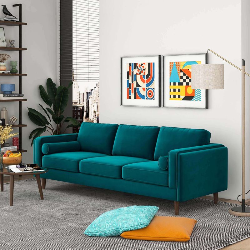 12 Iowa Sofa Colors Designers Agree Are Officially Out - Decor Hint Teal Overload