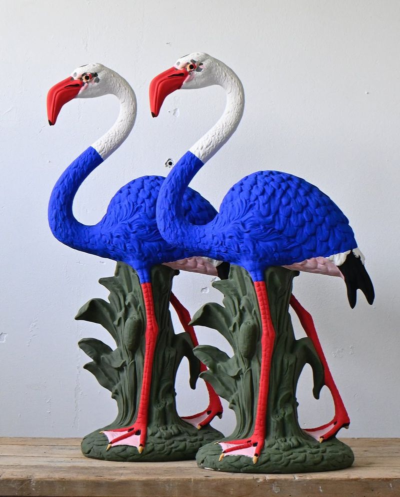 Ceramic Flamingos