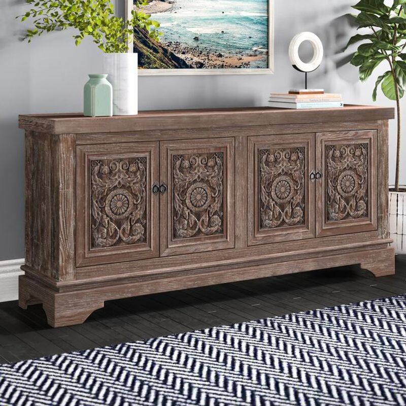 Hand-Carved Wooden Sideboards