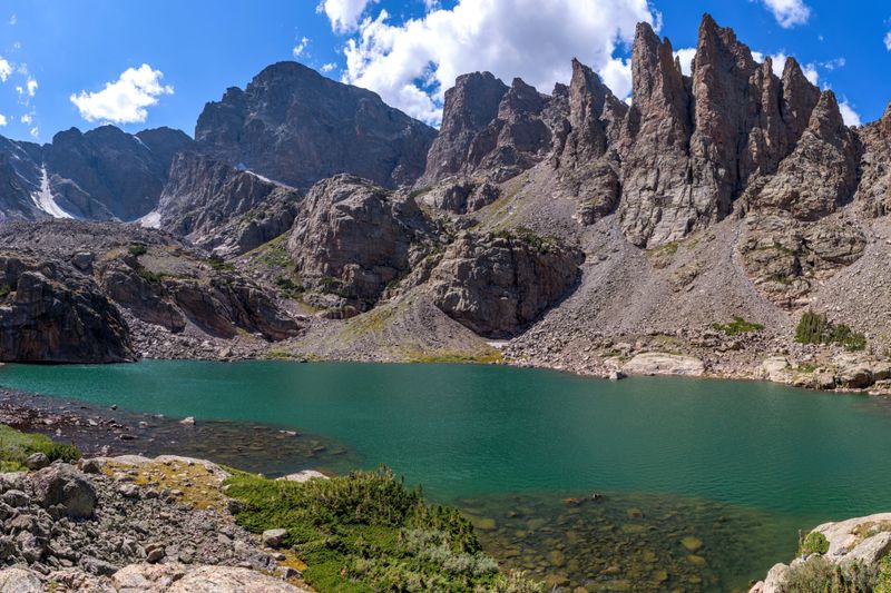 Sky Pond's Glacier-Carved Amphitheater