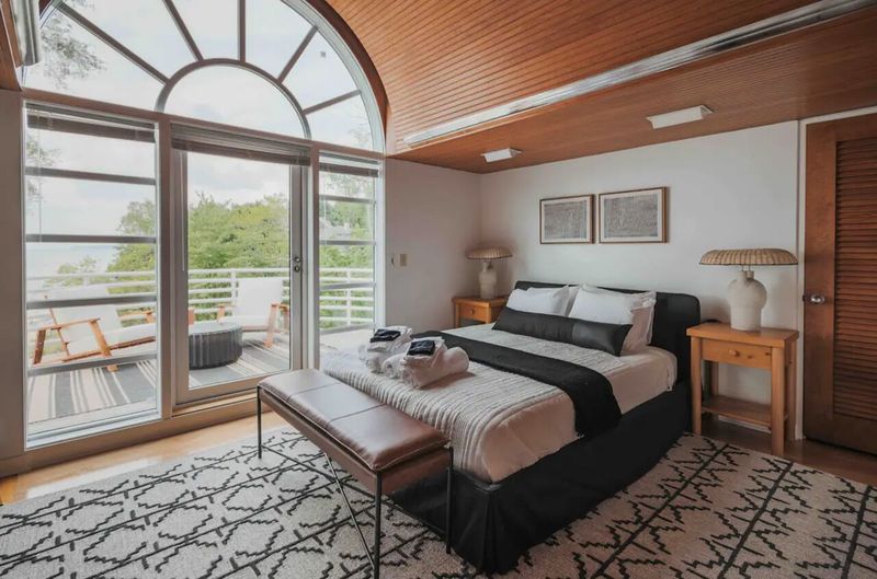 Michigan Lake House Bedrooms Perfect For Snuggling Up Lakeside - Decor Hint Lighthouse-Inspired Loft on Lake Michigan