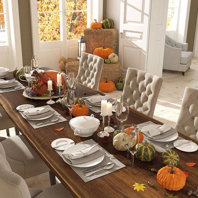 Autumn Home Decoration Ideas For Homes In New York - Decor Hint Harvest-Themed Table Centerpiece